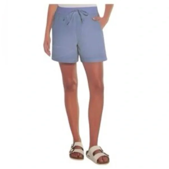 Orvis Women's Light Blue Drawstring Shorts - Picture 1 of 6